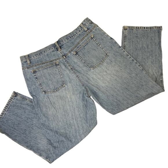 LOFT Jeans Light Acid Wash High Rise Straight Leg Jeans 12 - Picture 2 of 9